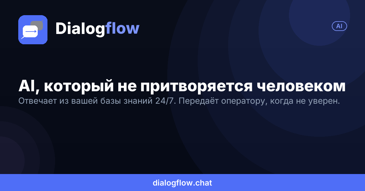 Dialogflow AI preview